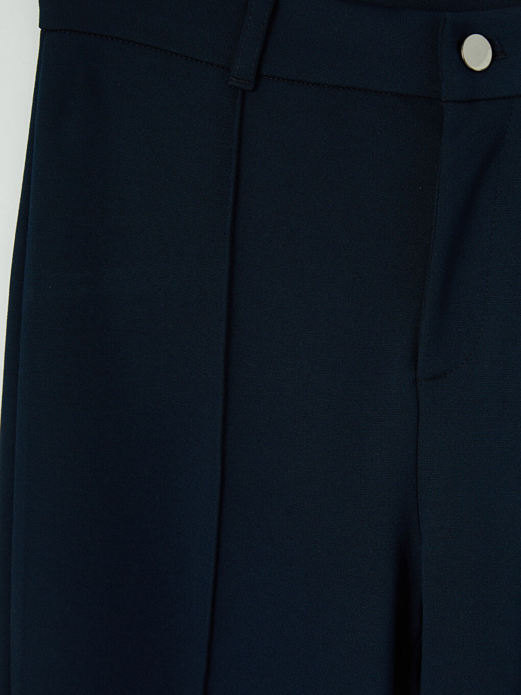 Lacivert Dar Fit İspanyol Paça Kadın Pantolon-6