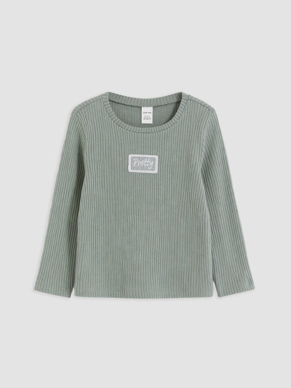 Crew Neck Embroidered Girls' 2 Pack T-shirt-1