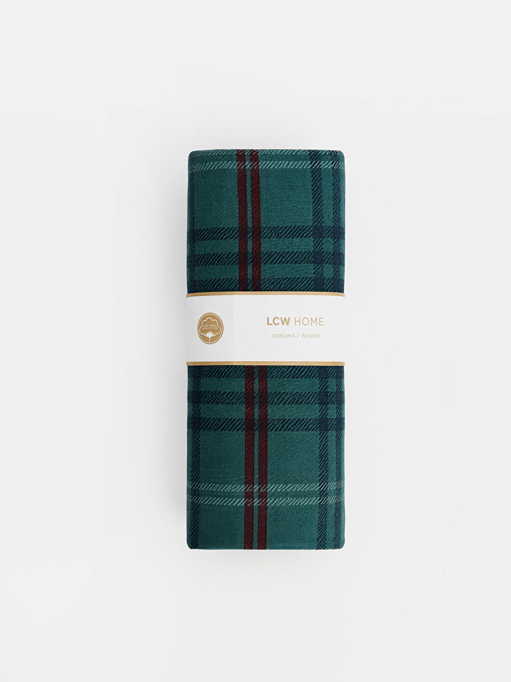 Plaid Patterned Cotton Single Sheet-1