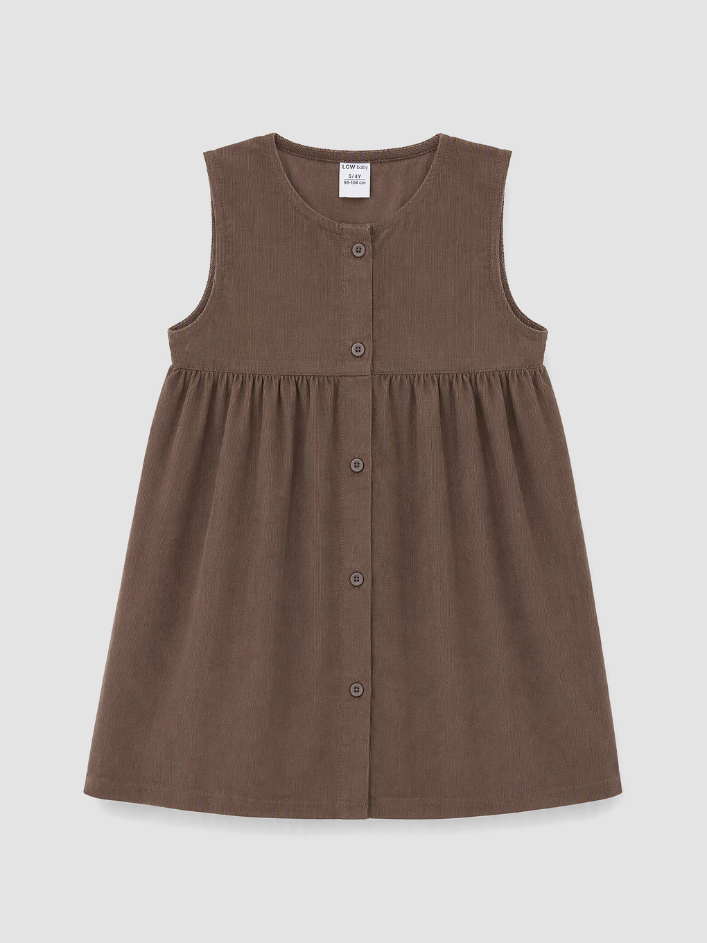 Baby Girl Brown Dress-3