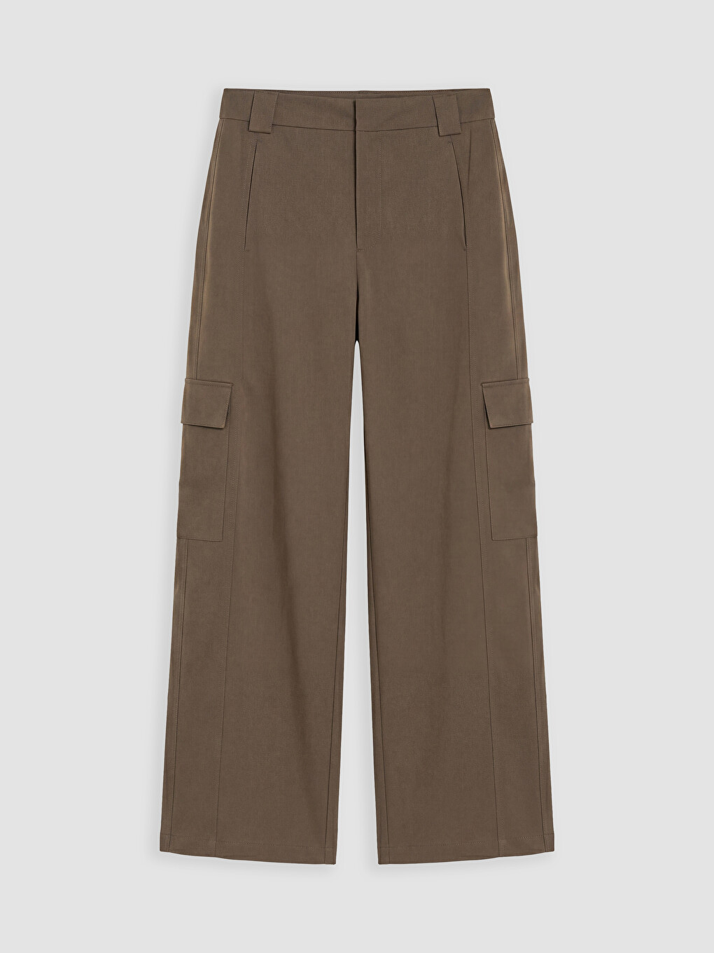 Wide Leg Women's Cargo Trousers-4