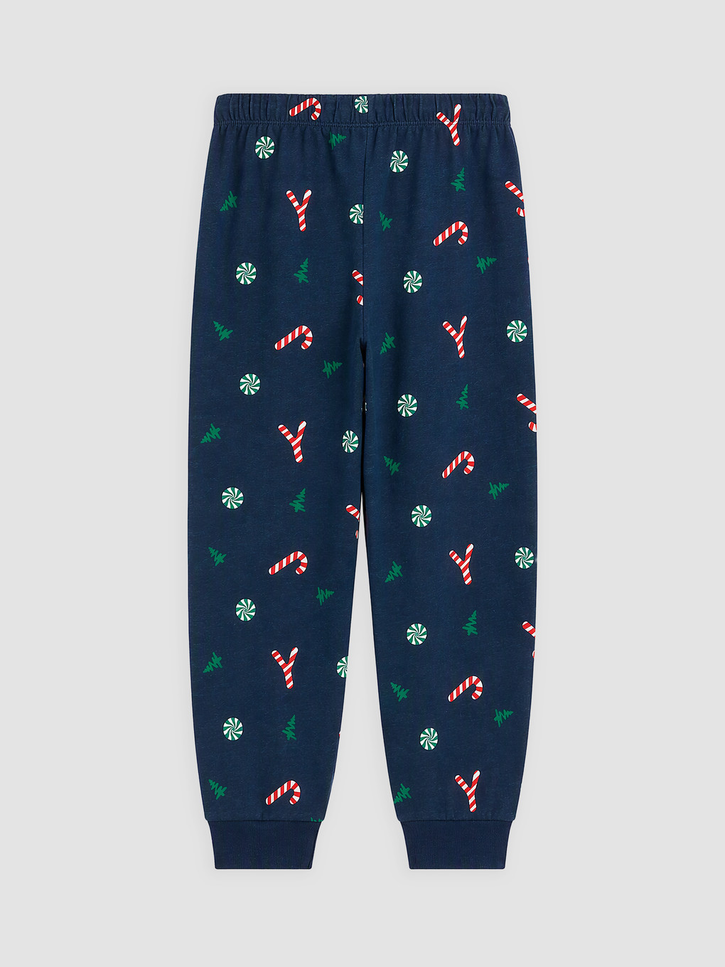 Lacivert Yeni Yıl Temalı Erkek Çocuk Pijama Takım-4