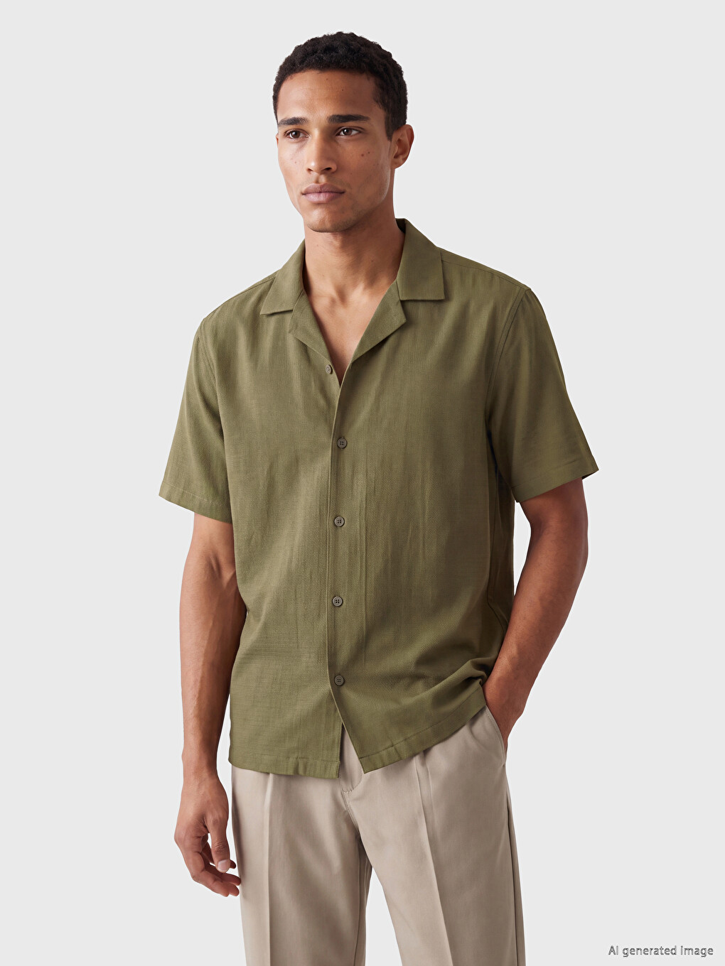 Man Khaki Shirt