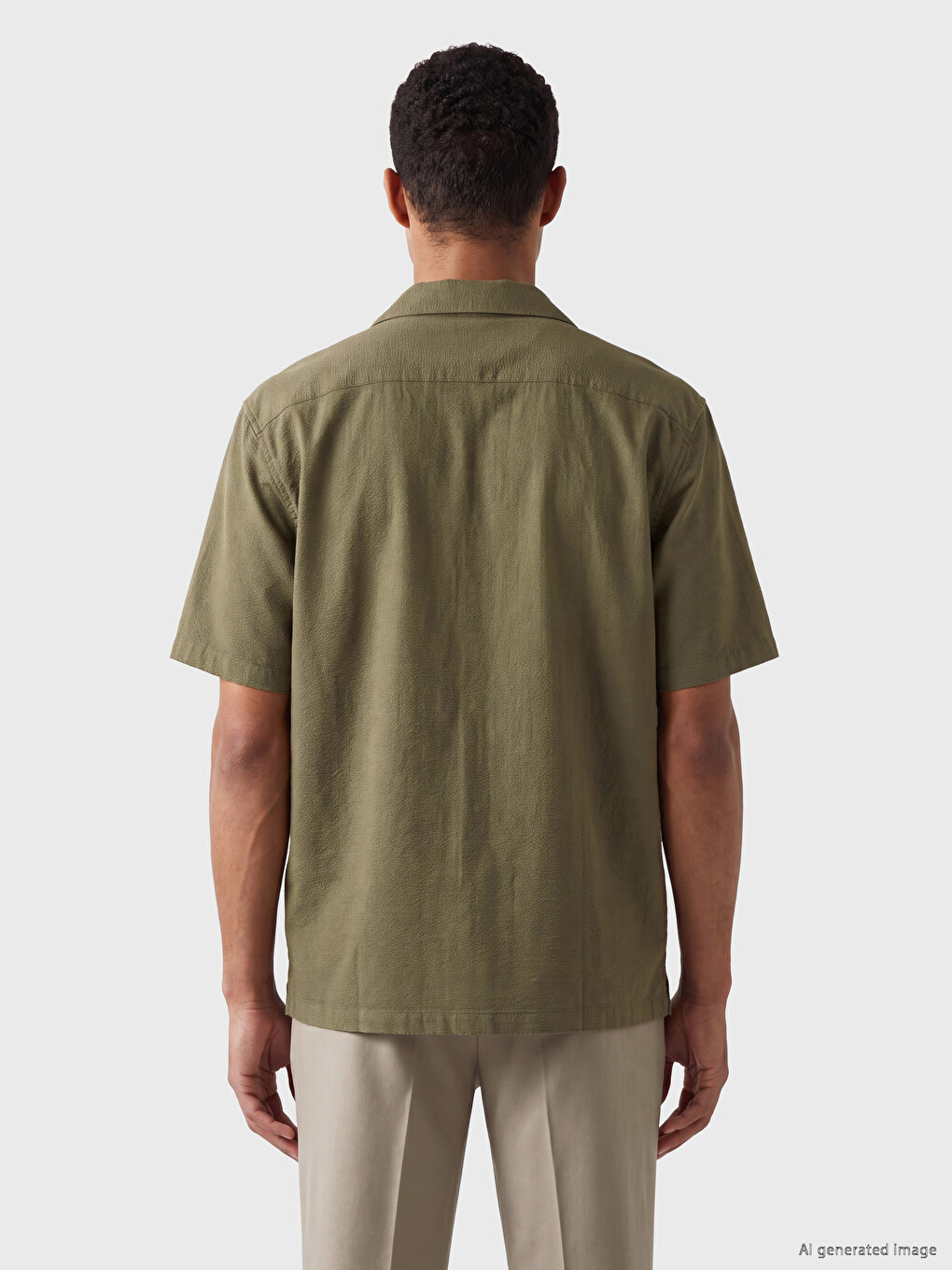 Man Khaki Shirt-3