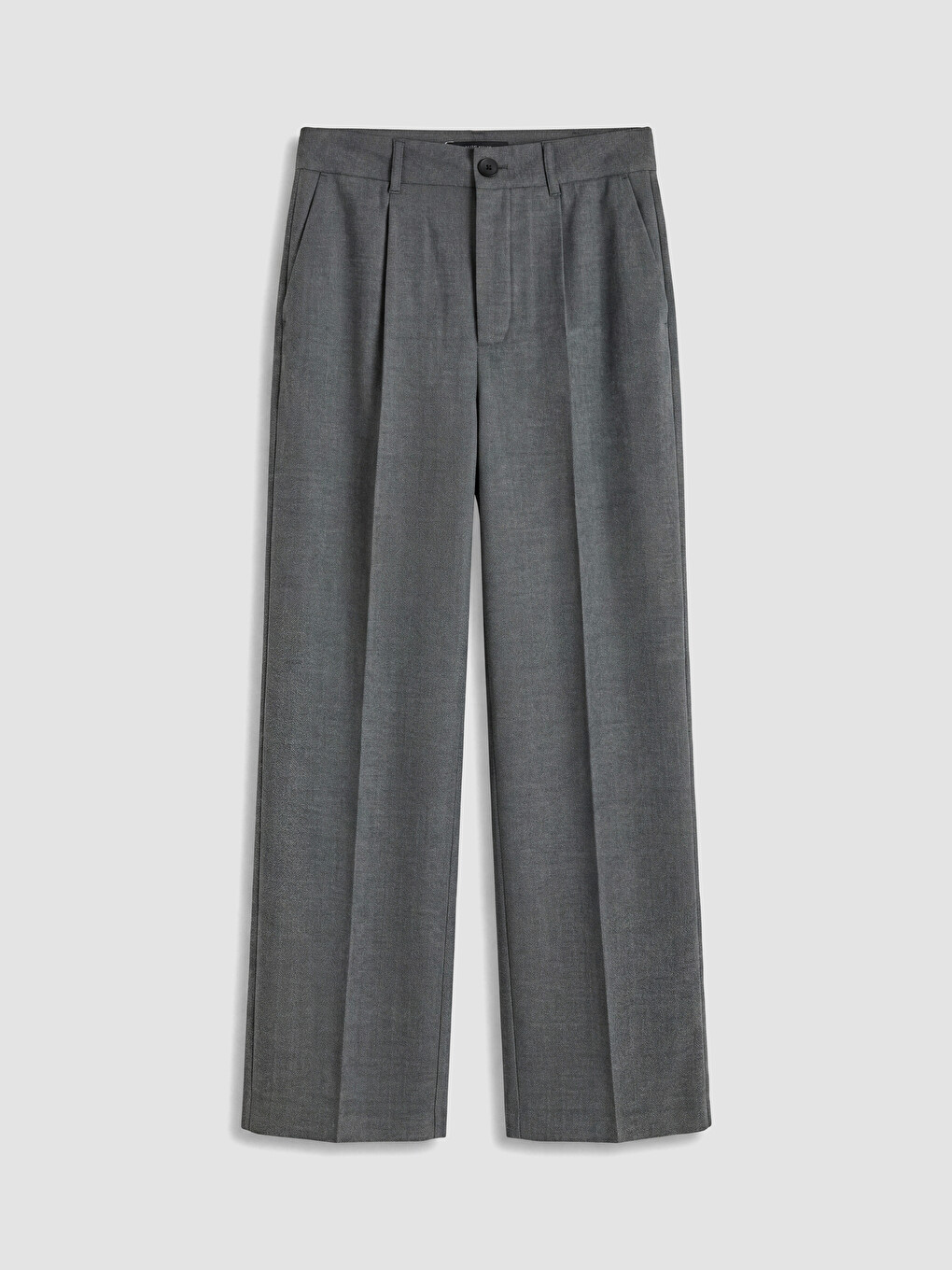Wide Leg Women's Pleated Trousers-4