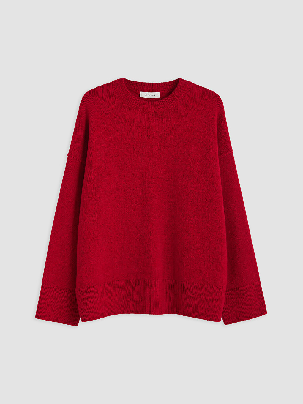Crew Neck Oversize Women's Knitwear Sweater-4