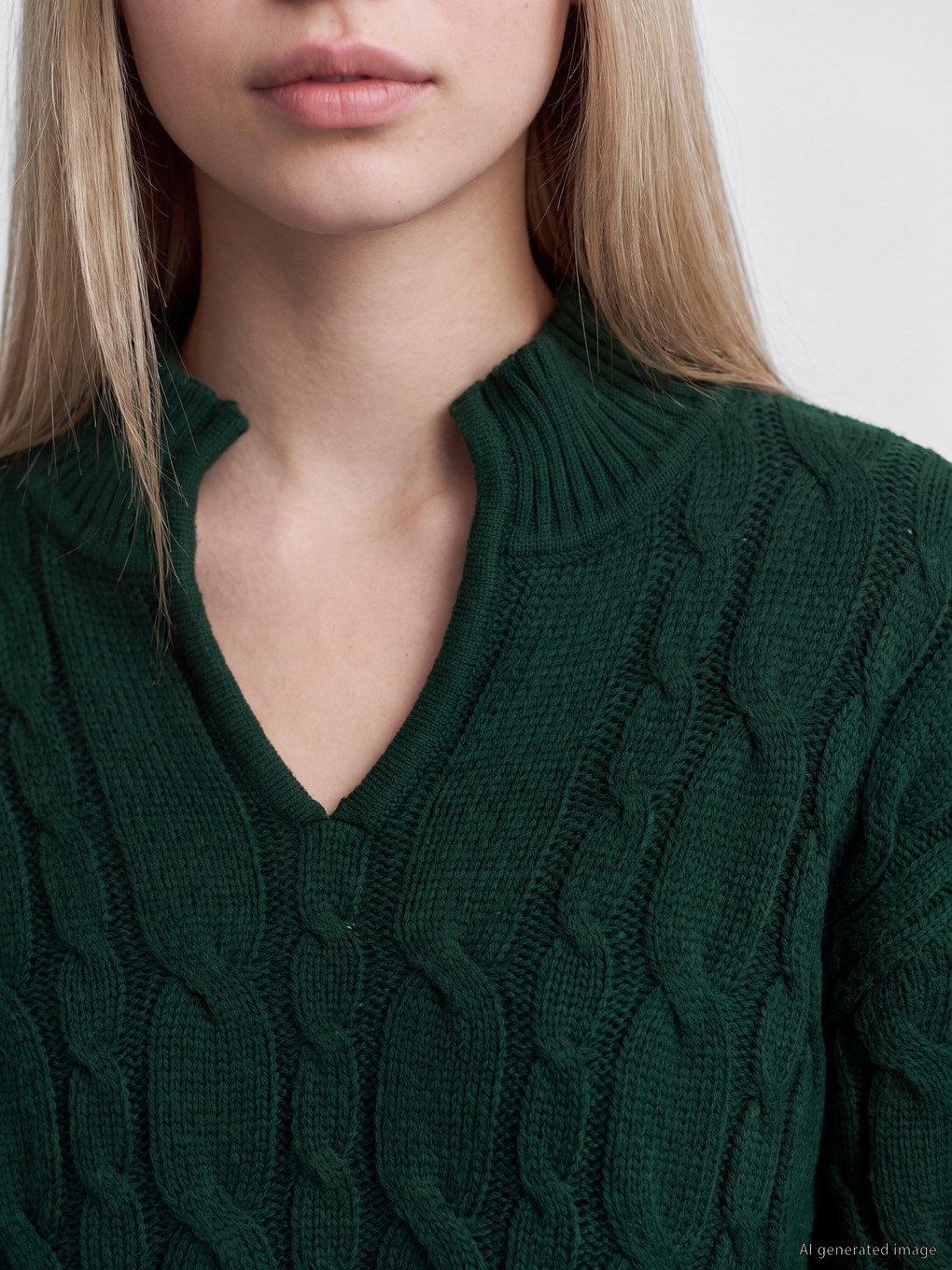 Polo Collar Women's Knitwear Sweater-2