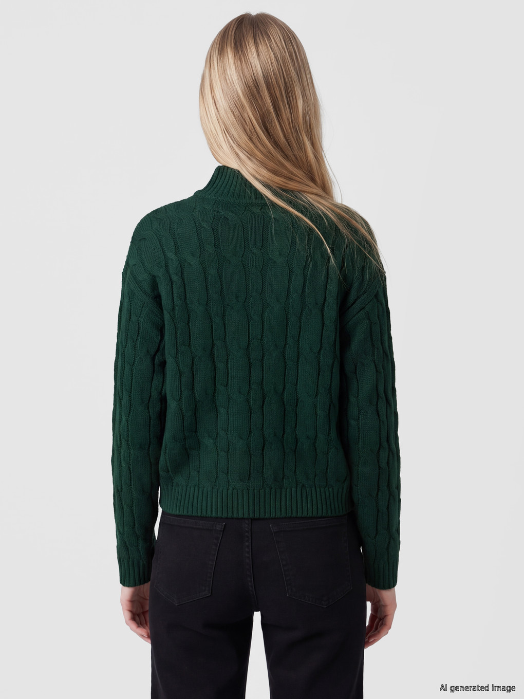 Polo Collar Women's Knitwear Sweater-3
