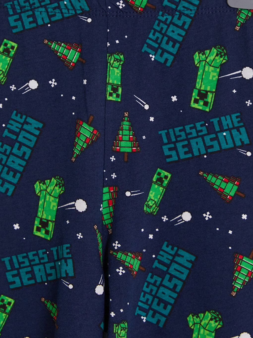 Turkuaz Minecraft Baskılı Erkek Çocuk Pijama Takım-5