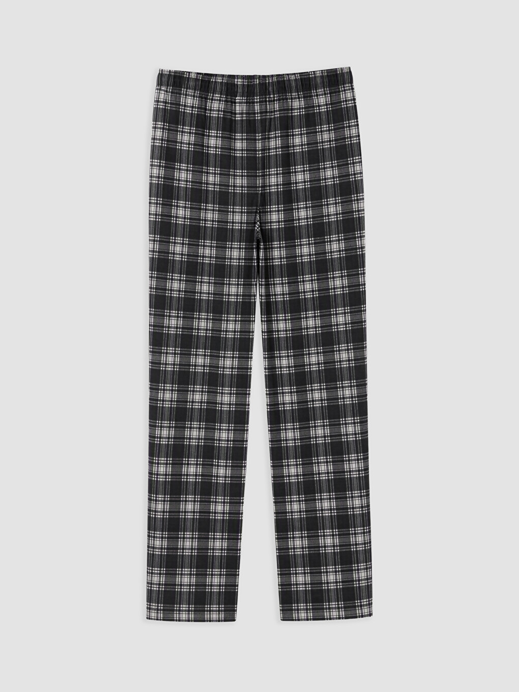 Regular Fit Plaid Men's Pyjamas Bottoms-5