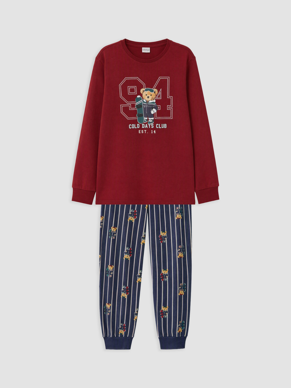Ayı Teddy Baskılı Erkek Çocuk Pijama Takım