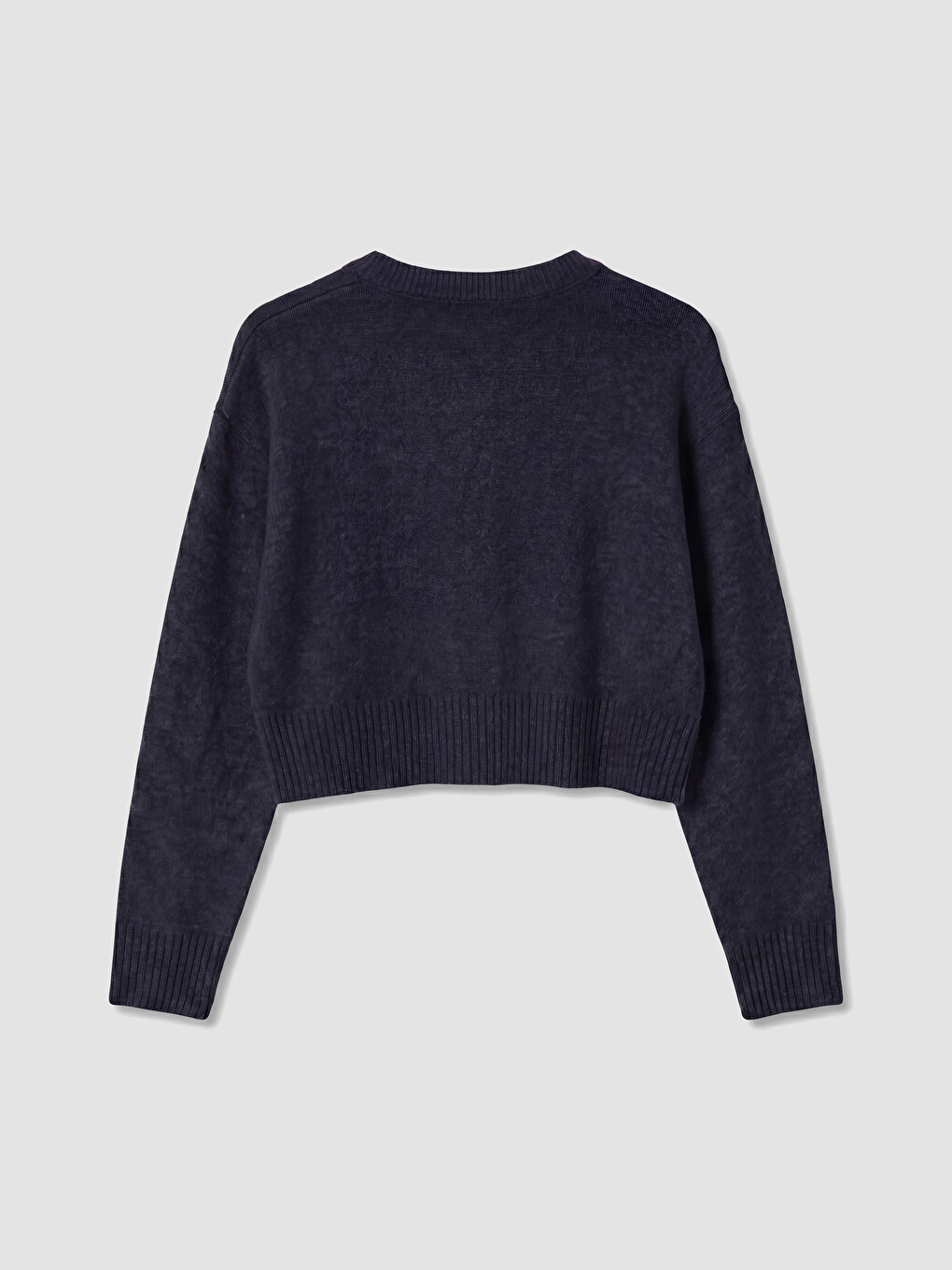 Strickjacke Mit Rundhalsausschnitt Für Damen-6