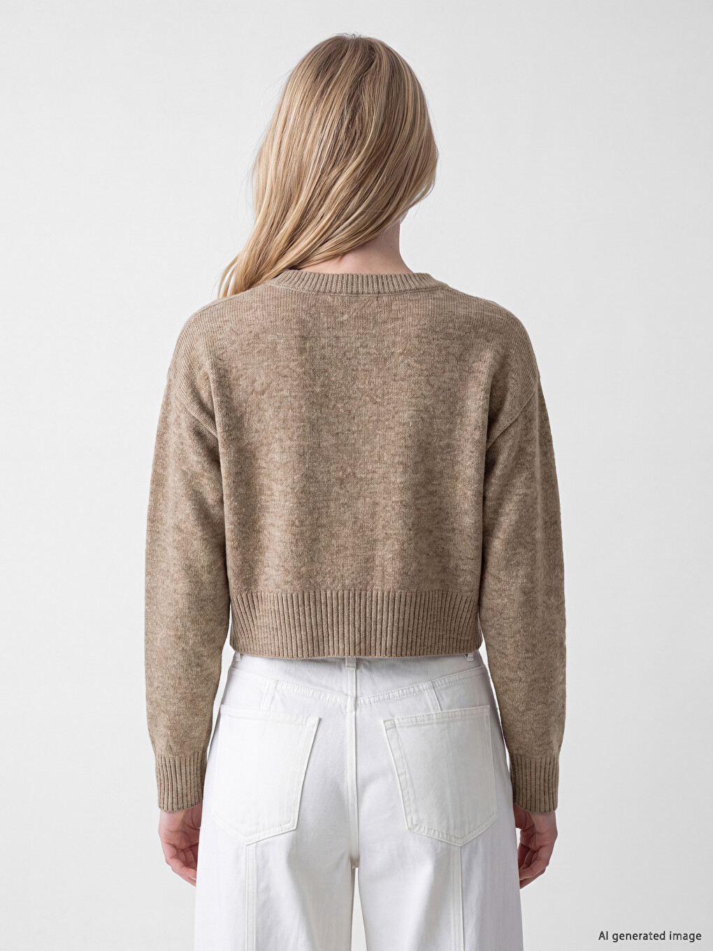 Crew Neck Women's Knitwear Cardigan-3