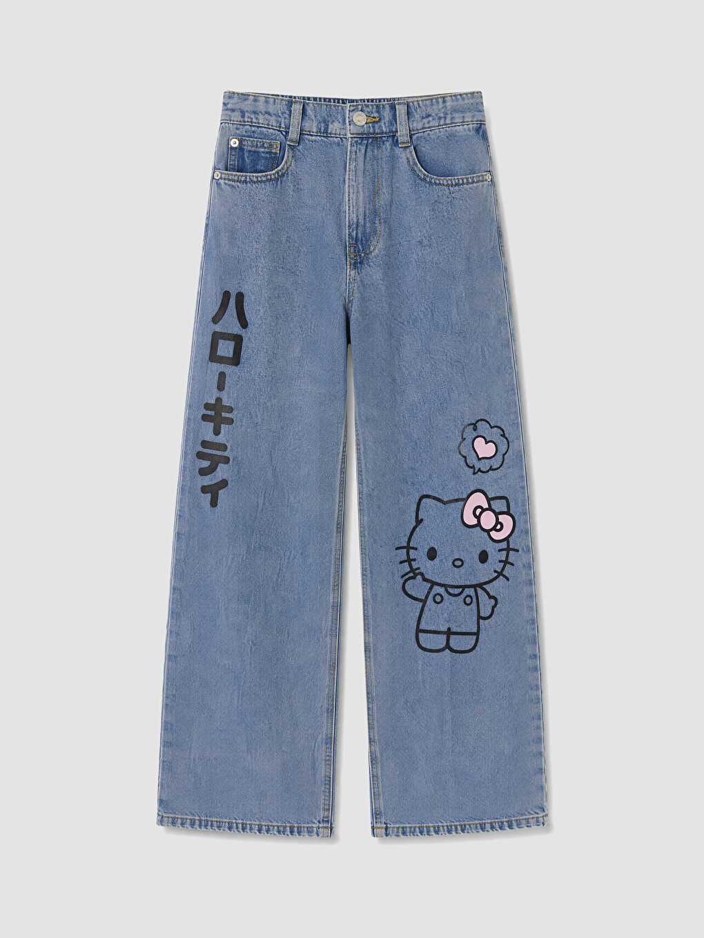 Balloon Fit Hello Kitty Printed Girls' Jean