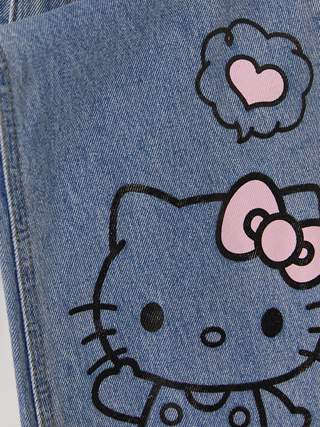 Balloon Fit Hello Kitty Printed Girls' Jean-2