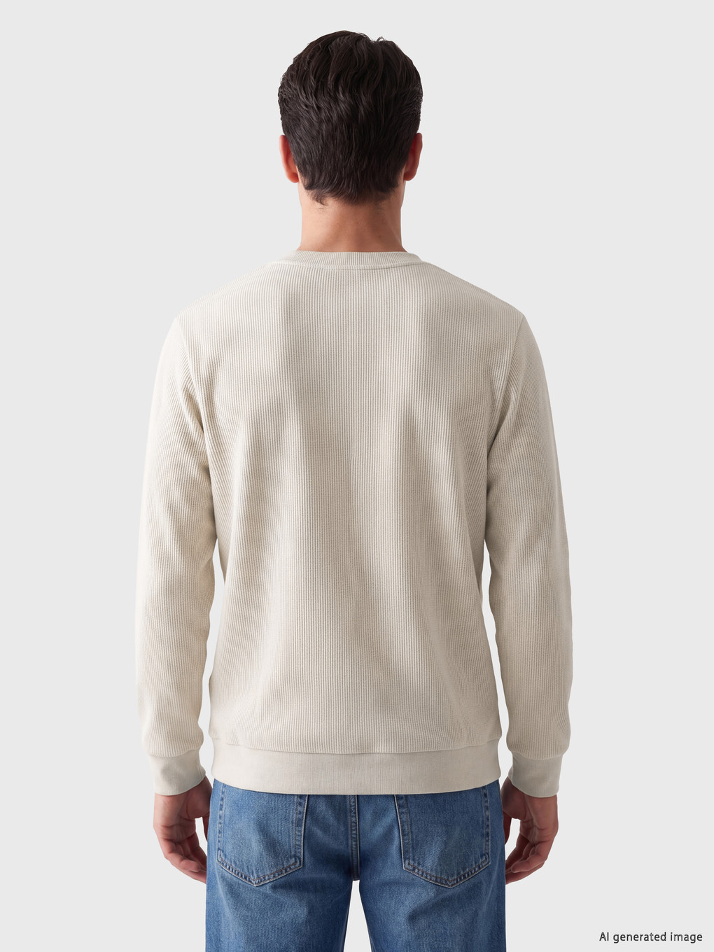 Crew Neck Printed Men's Sweatshirt-2
