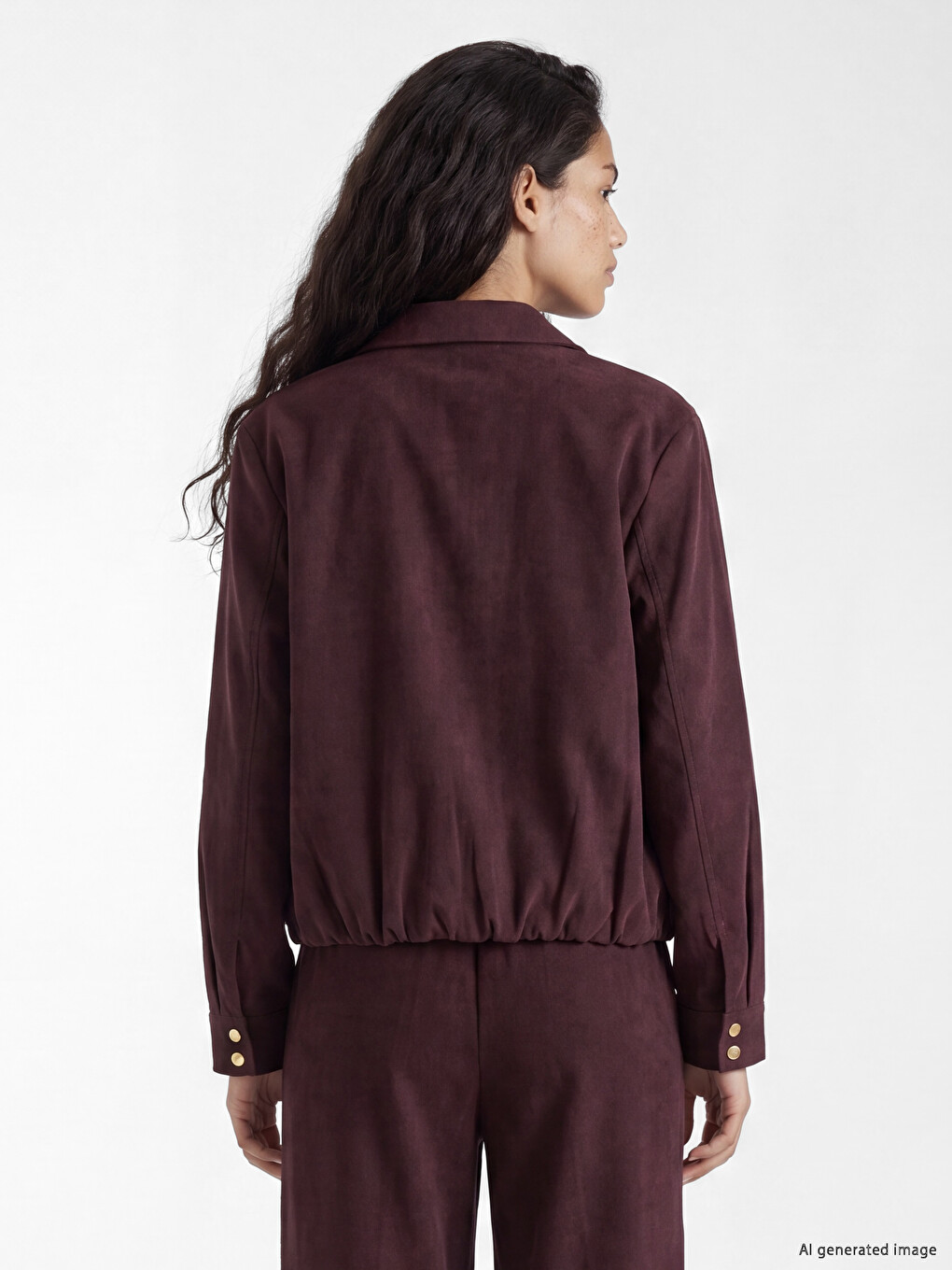 Shirt Collar Women's Jacket-4