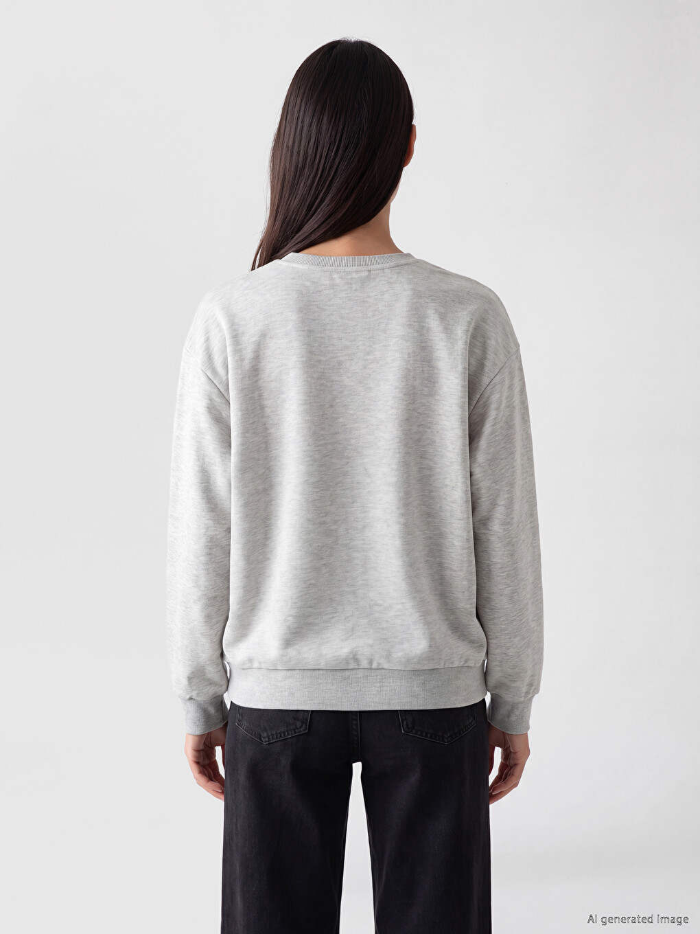 California Printed Oversize Women's Sweatshirt-3