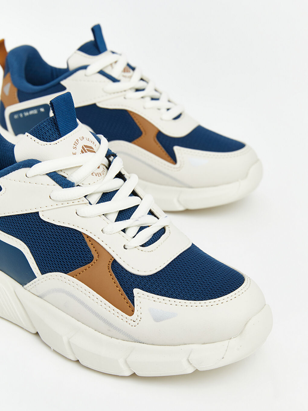 Bej Fileli Erkek Çocuk Spor Ayakkabı-2