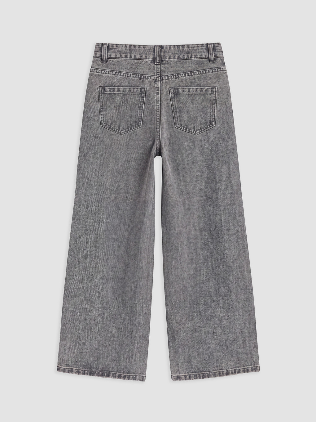 Wideleg Rhinestone Embellished Girls' Jeans-1