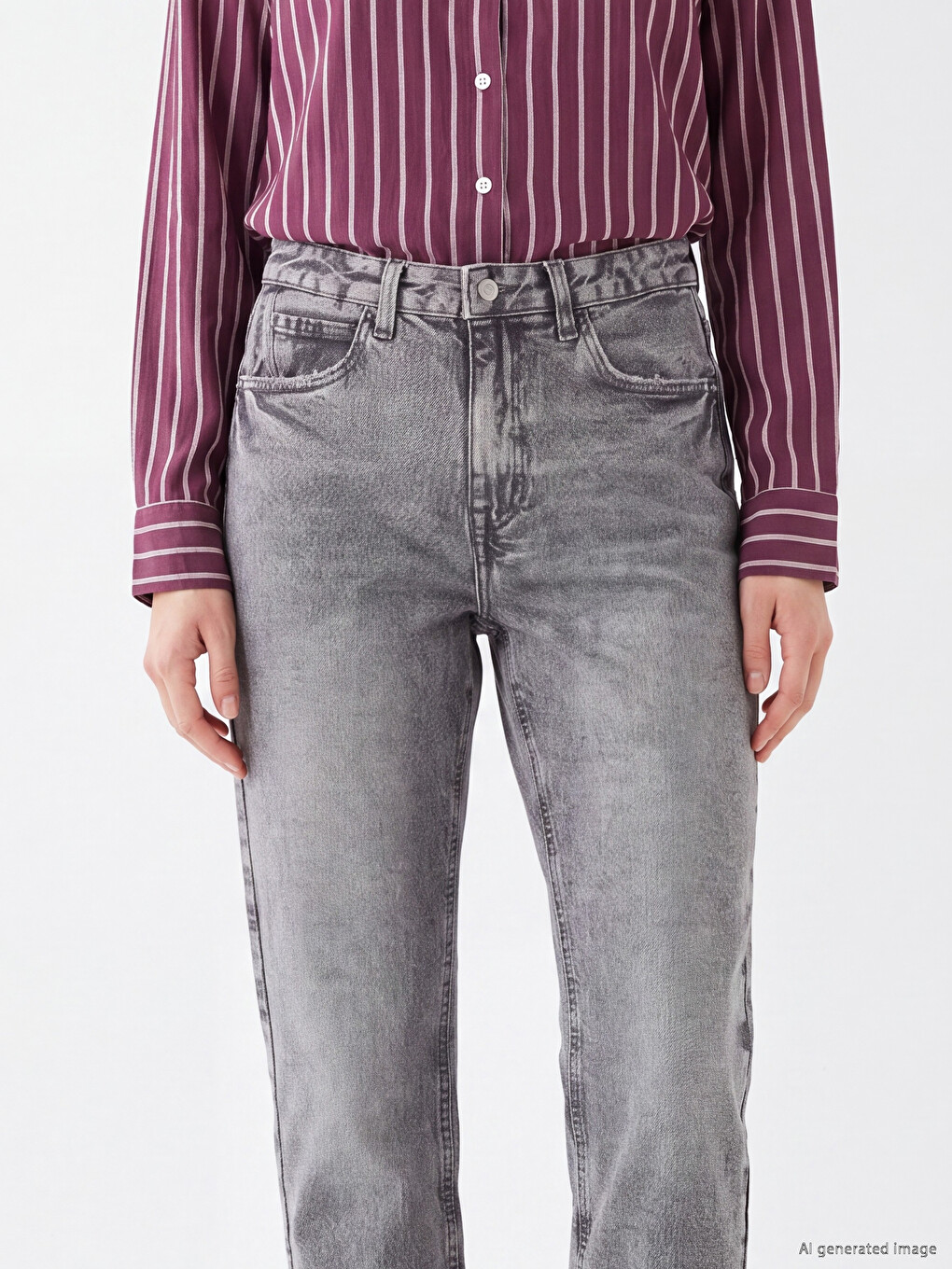 Woman Grey Jeans-2