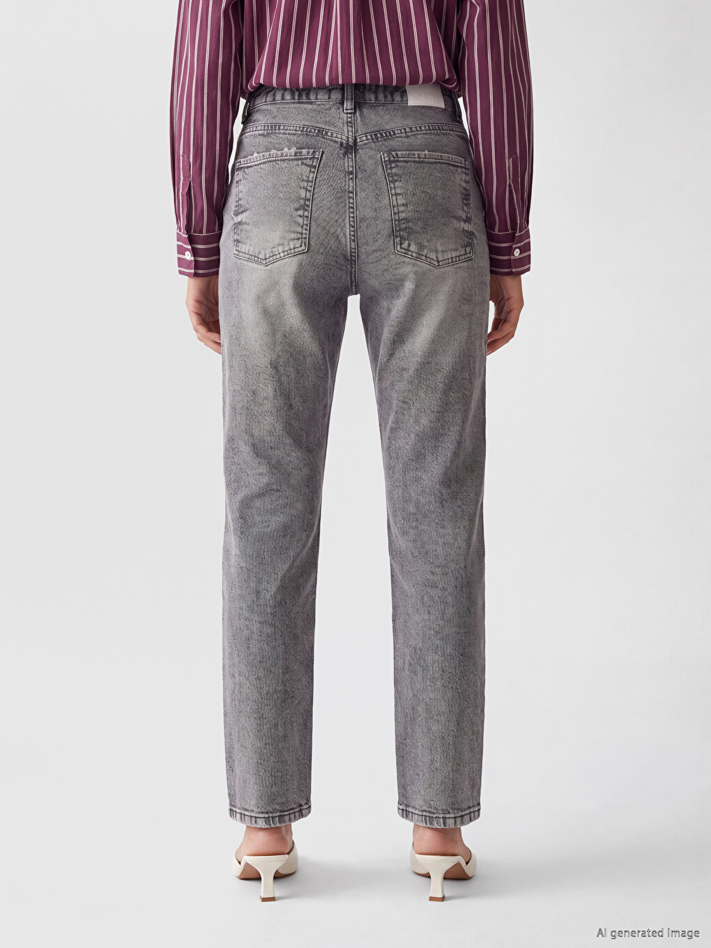 Woman Grey Jeans-3