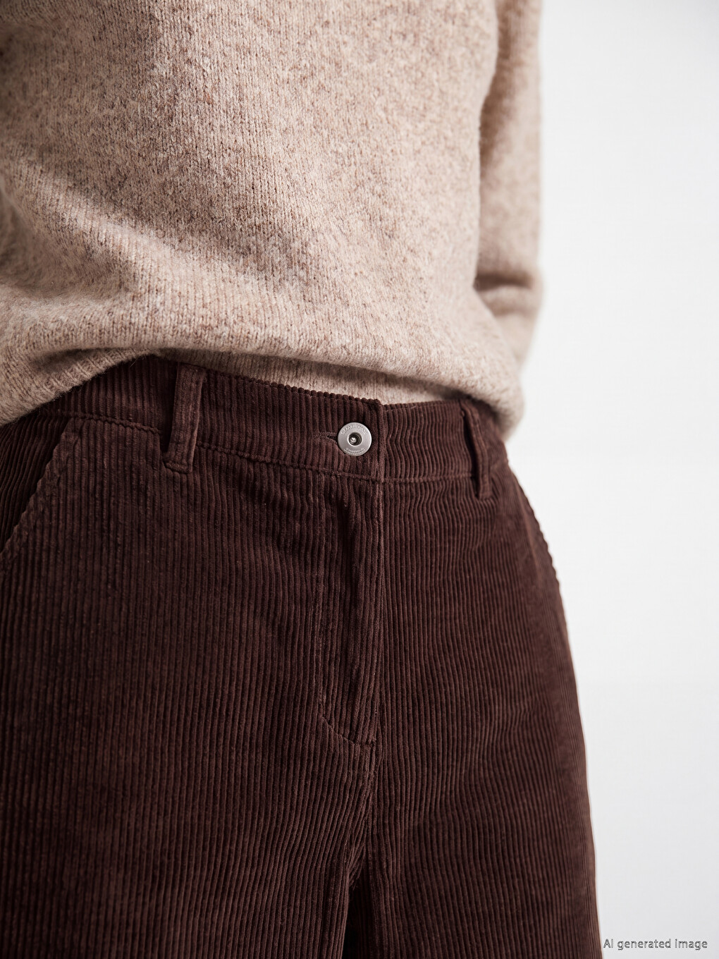 Regular Fit Ženske Pantalone-2