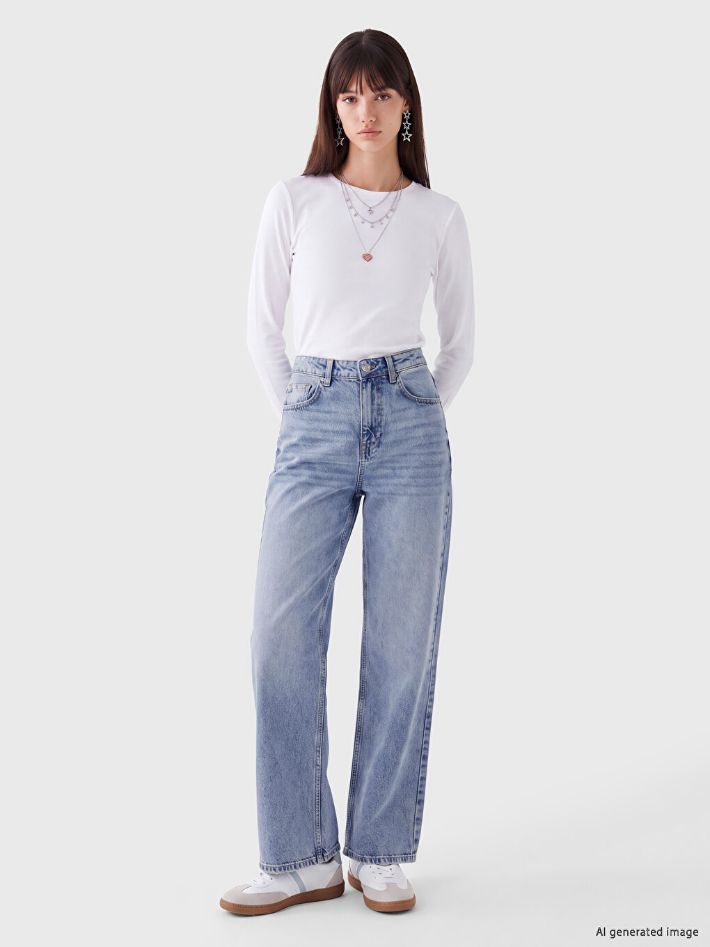 Straight Fit Kadın Jean Pantolon