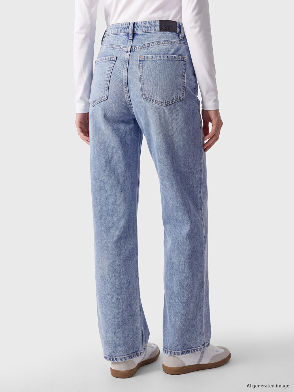 Straight Fit Kadın Jean Pantolon-3