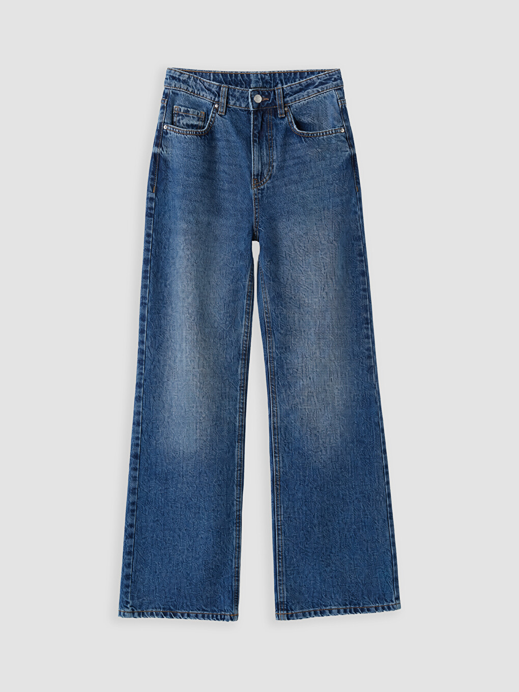 Straight Fit Kadın Jean Pantolon-4