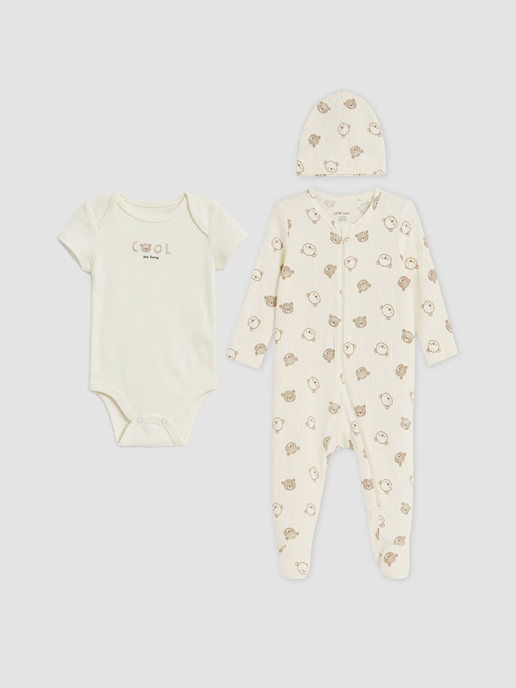 Baby Boy Beige Newborn Set