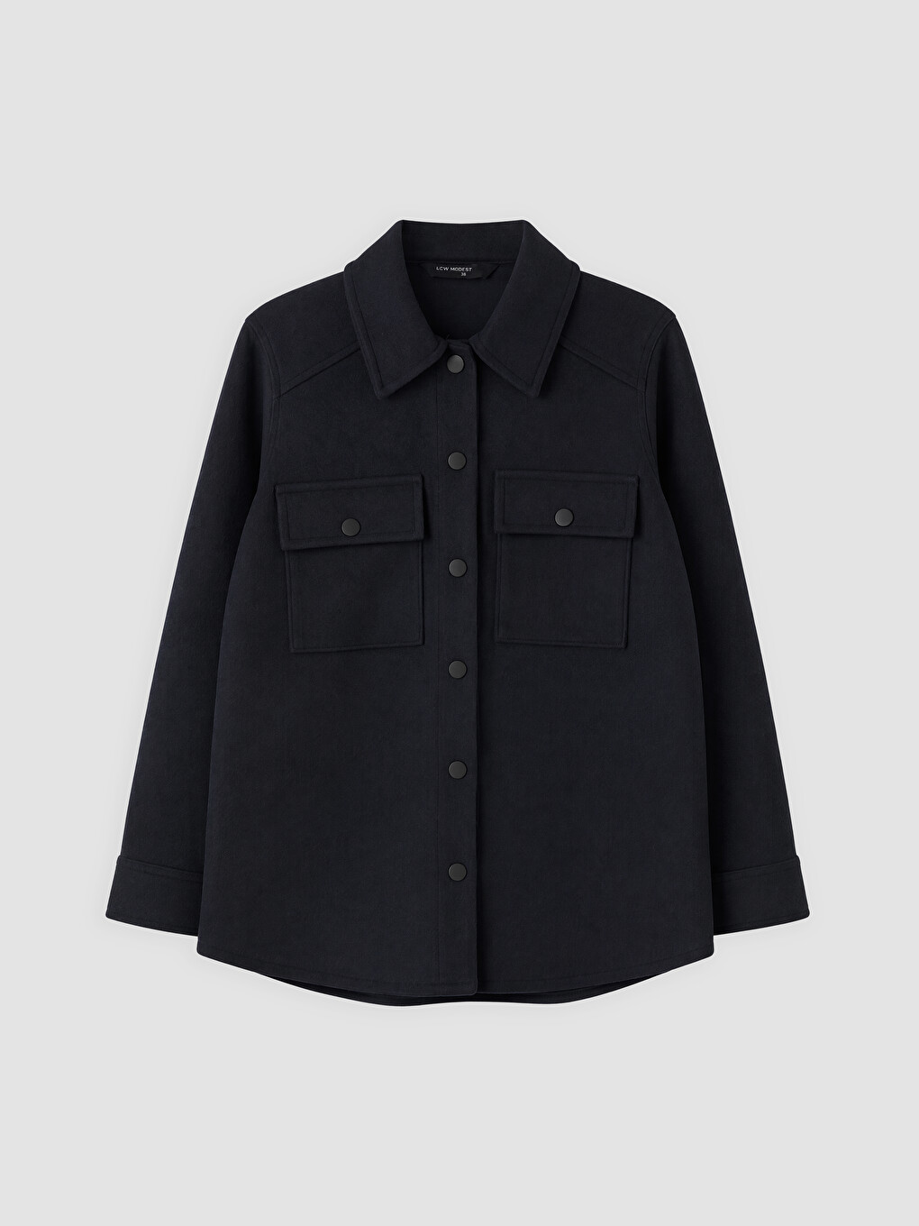Woman Navy Overshirt-4