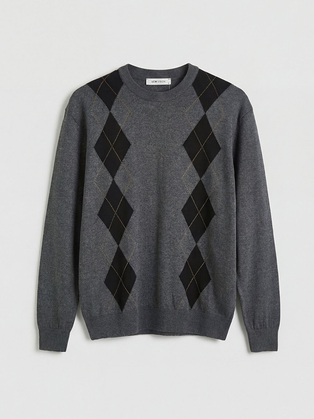 Antrasit Bisiklet Yaka Erkek Triko Kazak