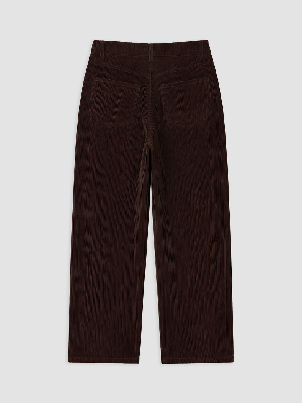 Kahverengi Regular Fit Kadın Kadife Pantolon-5