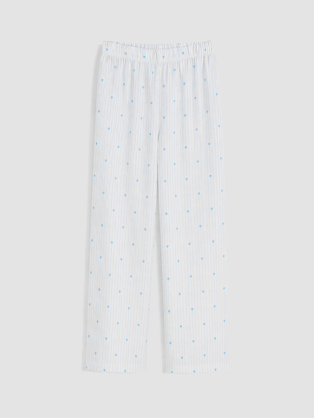 Mavi Gömlek Yaka Uzun Kollu Kız Çocuk Pijama Takımı-4
