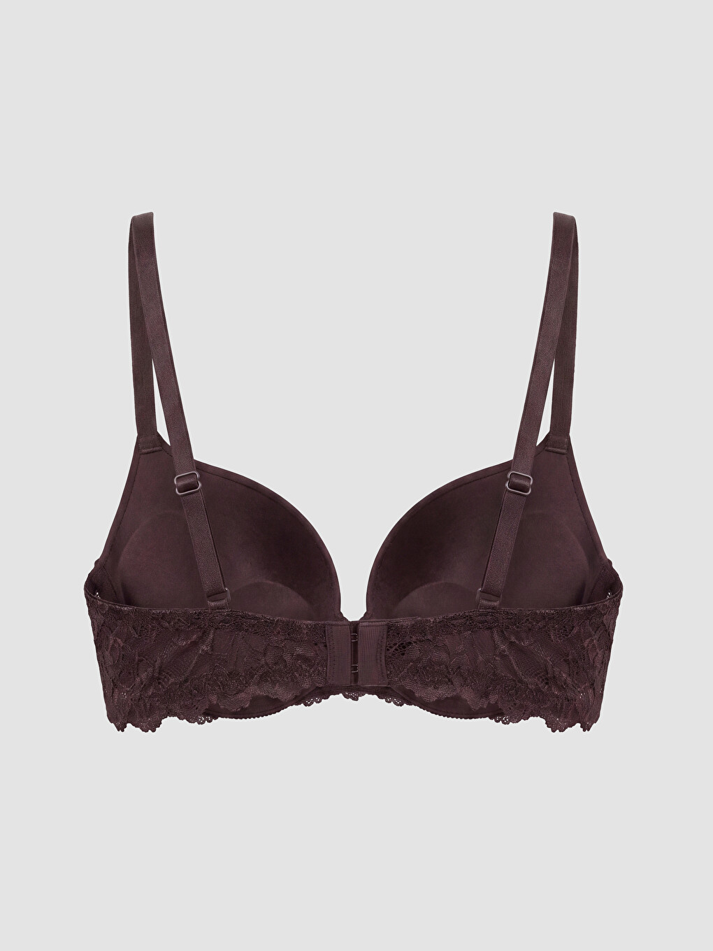 Wired Padded Lace Detail T-shirt Bra-1