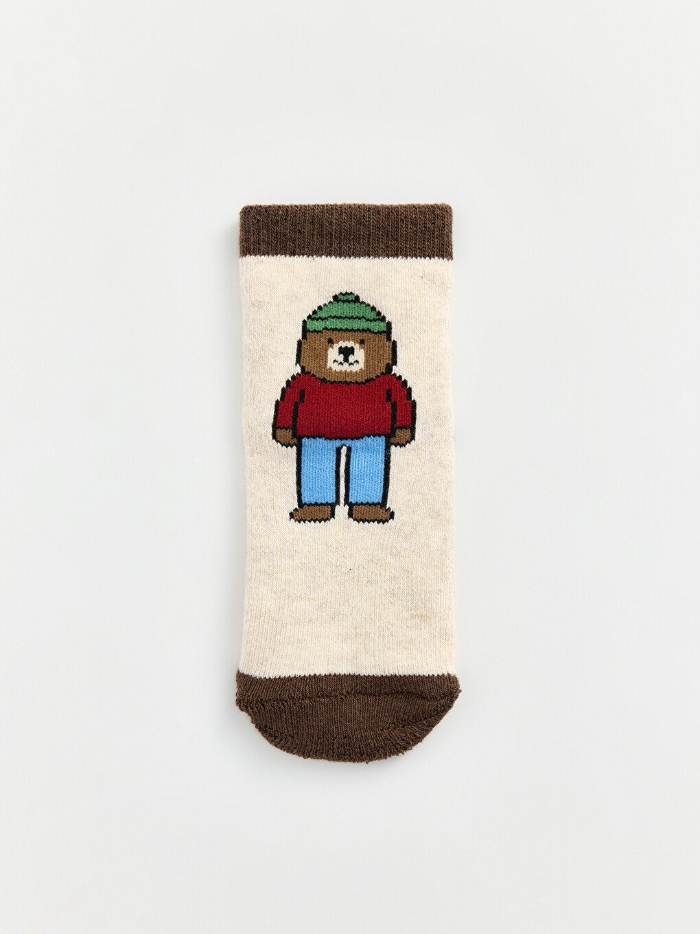 Bear Patterned Baby Boys' Ankle Socks 3-pack-1
