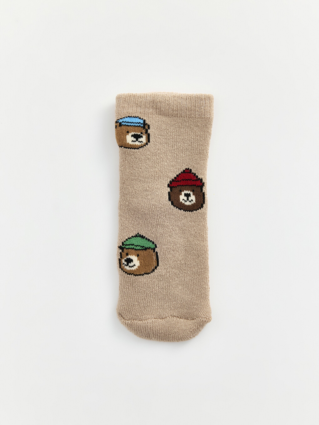 Bear Patterned Baby Boys' Ankle Socks 3-pack-4