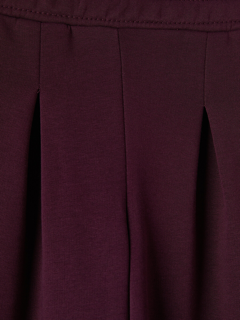 Mürdüm Beli Lastikli Kız Çocuk Geniş Paça Eşofman Altı-1