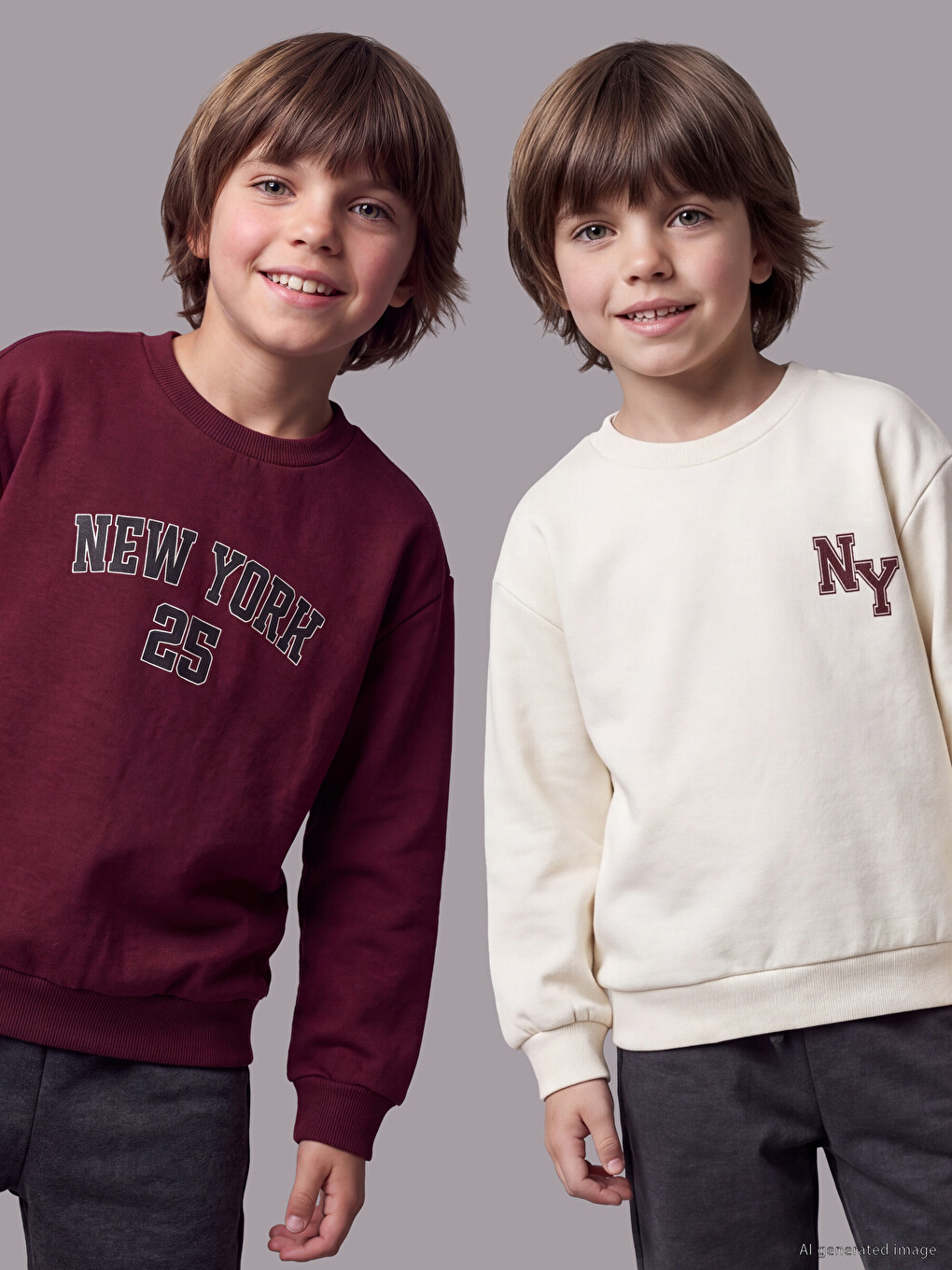  Printed Boys' Sweatshirt 2 Pack