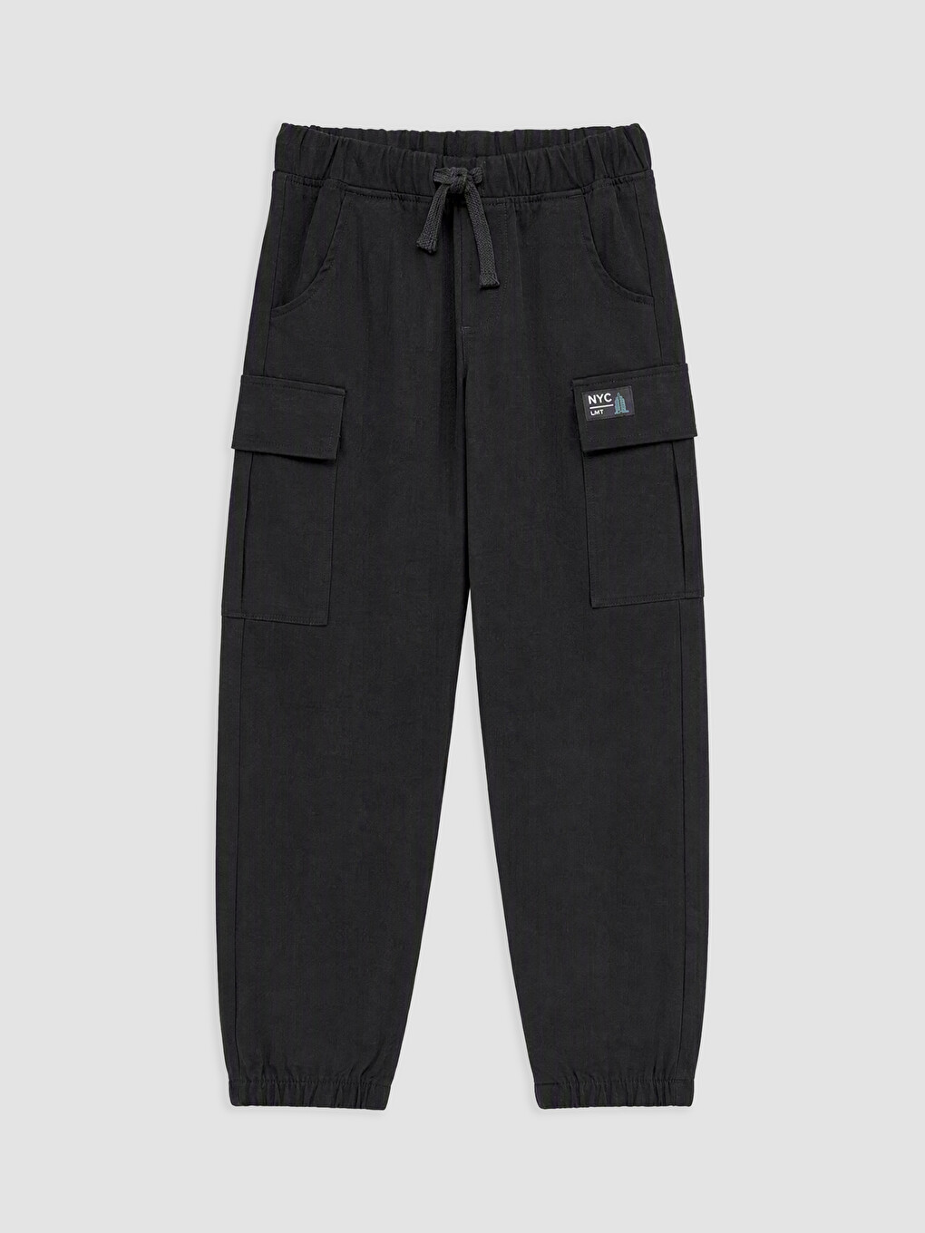Loose Fit Boys' Gabardine Cargo Trousers