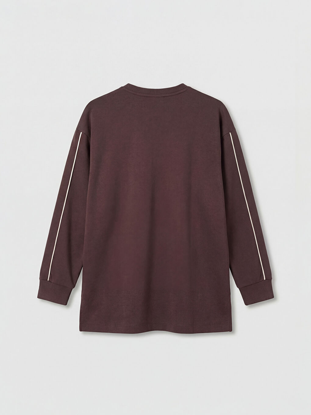 Kahverengi Soft Touch Oversize Kadın Sweatshirt-1