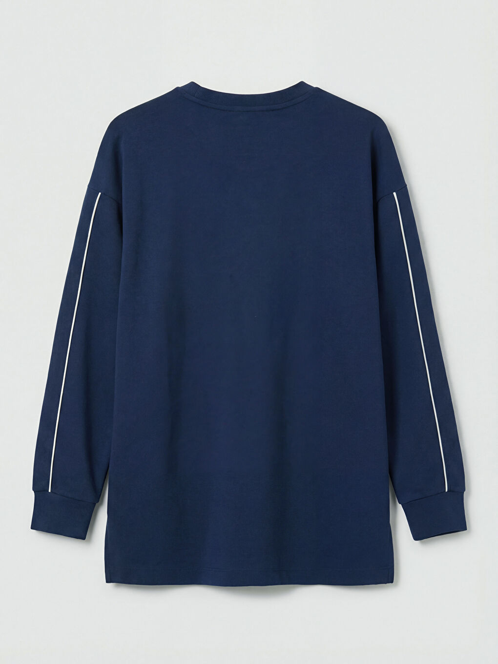 Lacivert Soft Touch Oversize Kadın Sweatshirt-1