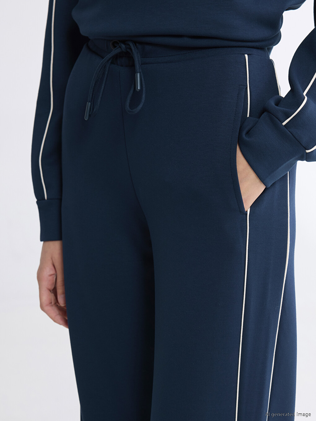 Elastic Waist Soft Touch Women's Sweatpants-2