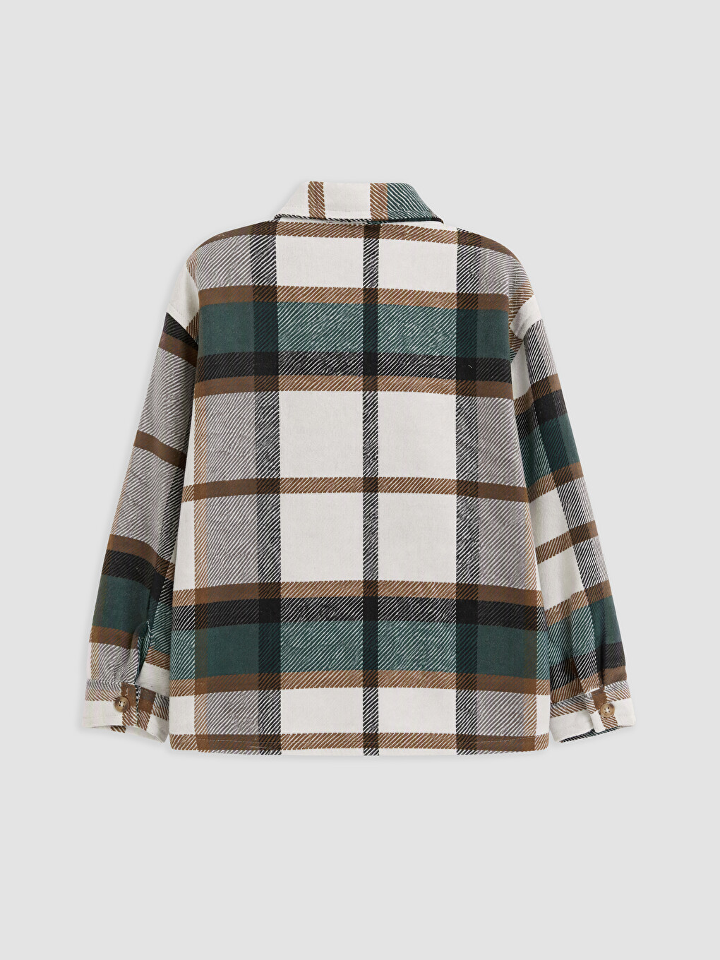 Plaid Gabardine Boys' Shirt-1