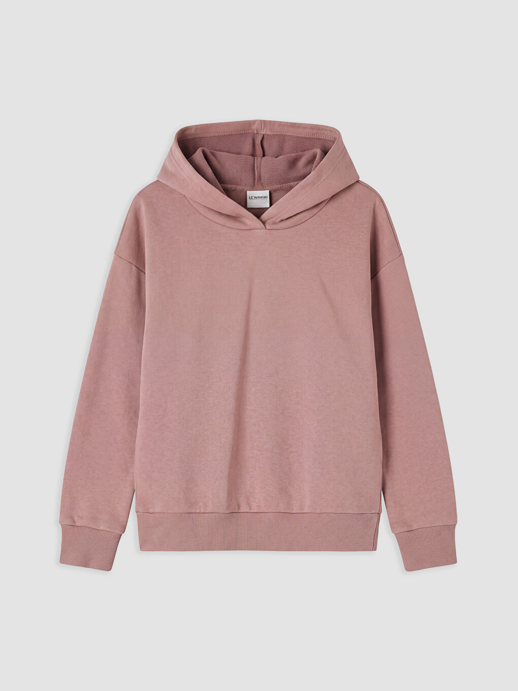 Pembe Kapüşonlu Kız Çocuk Sweatshirt