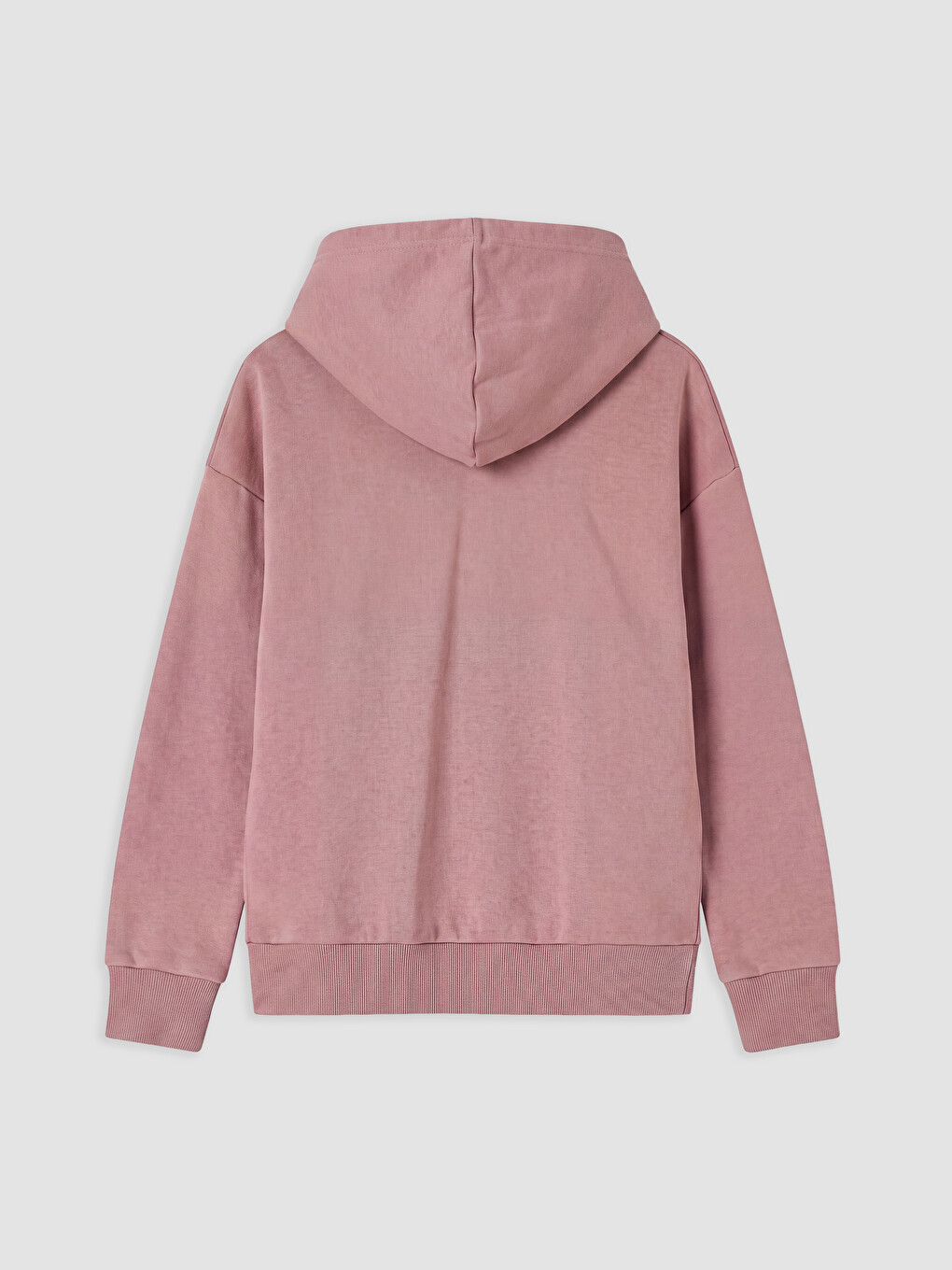 Pembe Kapüşonlu Kız Çocuk Sweatshirt-1