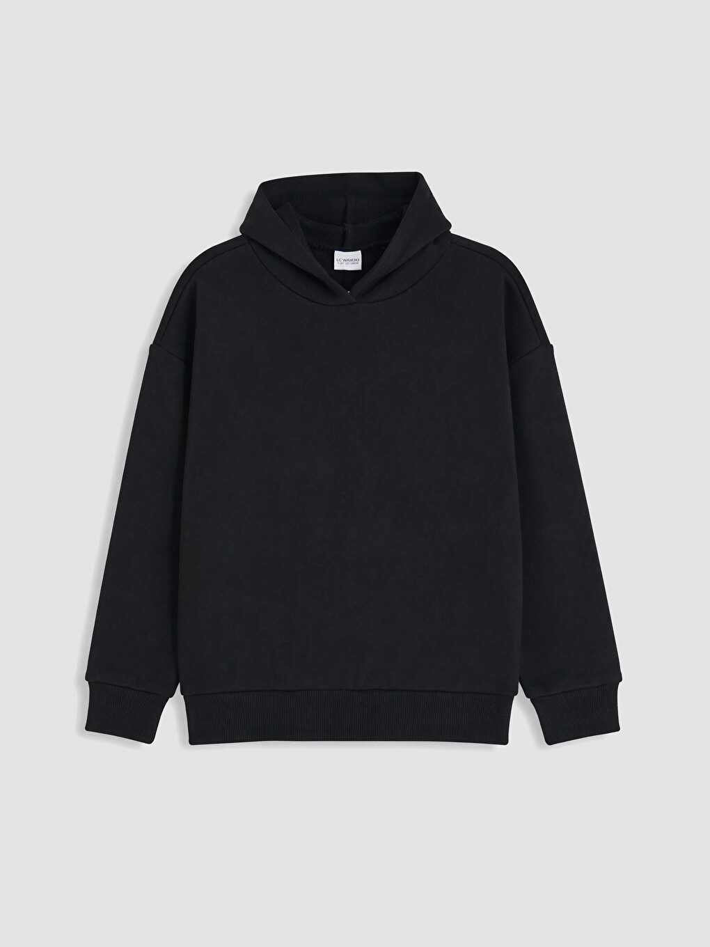 Siyah Kapüşonlu Kız Çocuk Sweatshirt