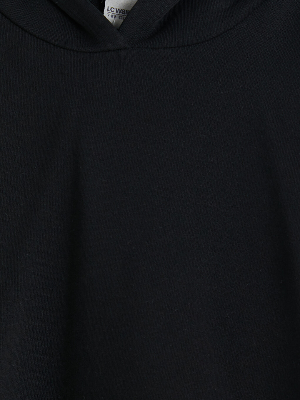 Siyah Kapüşonlu Kız Çocuk Sweatshirt-1
