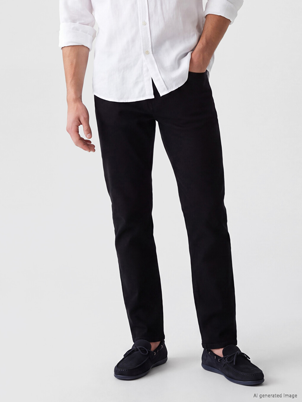 Siyah 779 Regular Fit Erkek Jean Pantolon-1